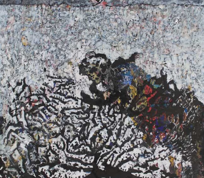 Tayseer Barakat, Flying High, 2015, acrylic on canvas, 150 x 122 cm