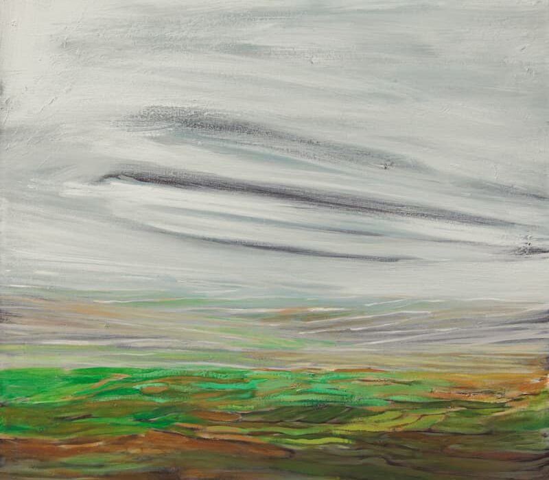 Rafat Asad, Marj Ibn Amer #16, 2015, acrylic on canvas, 60 x 60 cm