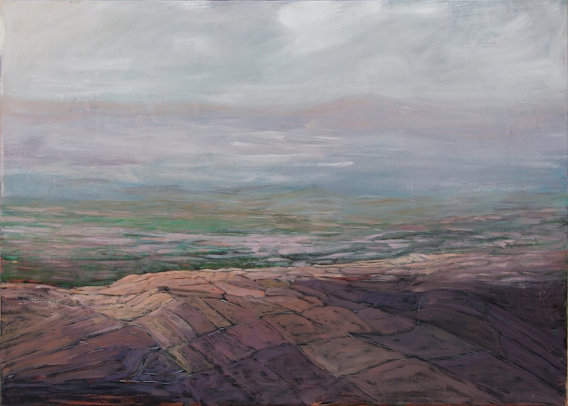 Rafat Asad, Marj Ibn Amer #22, 2015, acrylic on canvas, 100 x 138 cm