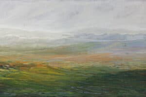 Rafat Asad, Marj Ibn Amer #21, 2015, acrylic on canvas, 100 x 165 cm