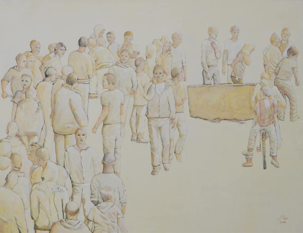 Jawad Al Malhi, Measures of Uncertainty IV, 2013, oil on canvas, 155 x 210 cm