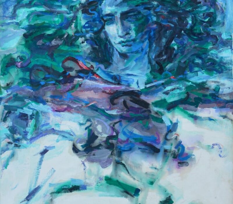 Shafik Radwan, Greek Drama, 2002, acrylic on canvas, 80 x 60 cm