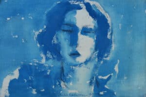 Shafik Radwan, Untitled, 2014, mixed media on canvas, 36 x 52 cm