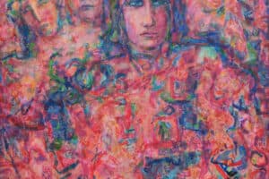 Shafik Radwan, Palestine I, 2015, acrylic on canvas, 150 x 120 cm