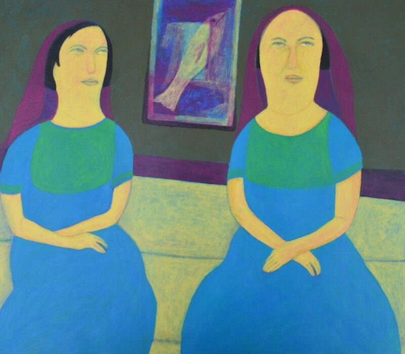 Ibrahim Al Mozain, The Loud Silence II, 2012, acrylic on paper, 40 x 55 cm