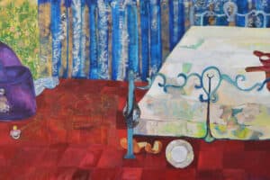 Rana Samara, Intimate Space #9, 2015, acrylic on canvas, 170 x 290 cm