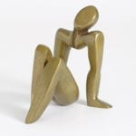 Sana Farah Bishara, Woman Sitting, bronze cast (2p), 13x13x15cm