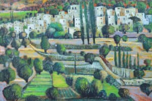 Battir, 2013, acrylic on canvas, 100 x 110 cm