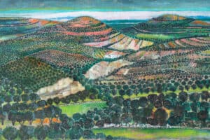 NABIL ANANI, Behind the Landscape, 2013, acrylic on canvas, 110 x 200 cm