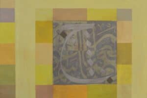 Sliman Mansour, Letter H (2009) oil on canvas, 80 x 95 cm