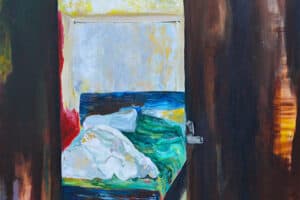 Rana Samara, Intimate Space #4, 2014, acrylic on canvas, 170 x 170 cm