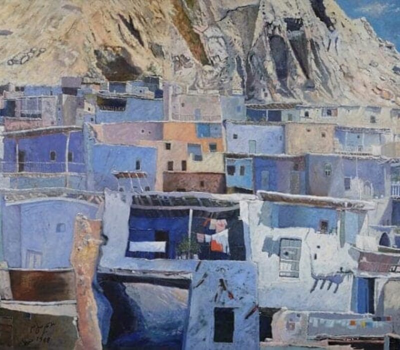Samir Salameh, Ma’lula, 1968, oil on canvas, 112 x 160 cm