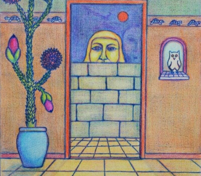 Sager Al Qatil, Untitled #13, 1999, mixed media on paper, 30 x 22 cm