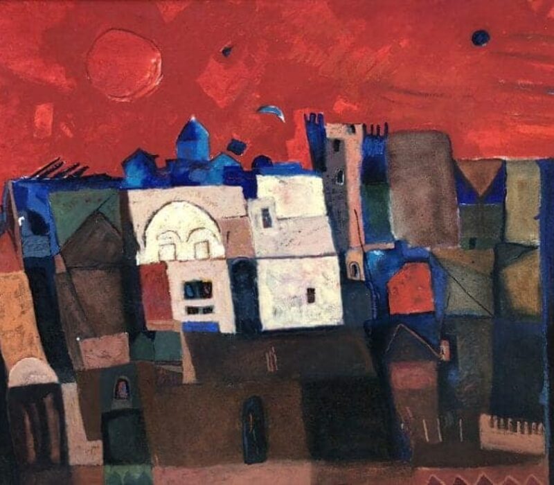 Samir Salameh, Untitled, 1981, oil on canvas, 90 x 117 cm