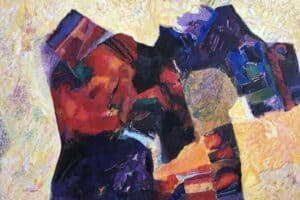 Samir Salameh, Untitled, 1999, oil on canvas, 158 x 230 cm