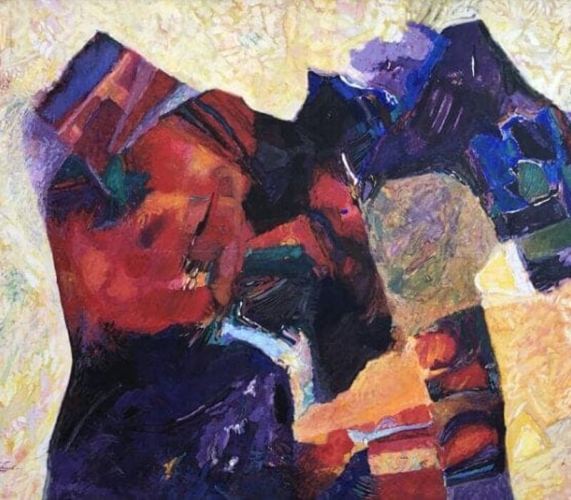 Samir Salameh, Untitled, 1999, oil on canvas, 158 x 230 cm