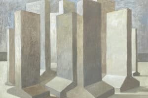 Sliman Mansour, Untitled, 2009, oil on canvas, 87 x 100 cm