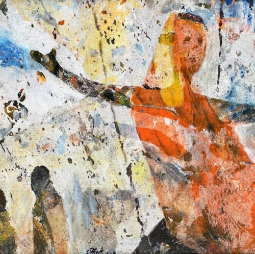 Tayseer Barakat, Unknown #10, 2018, acrylic on canvas, 31 x 27 cm