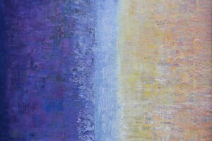 Osama Said, Through The Color Terrain #1 (2020), oil on canvas, 145 x 120 cm