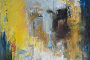 Osama Said, Through The Color Terrain #10 (2021), oil on canvas, 150 x 200 cm