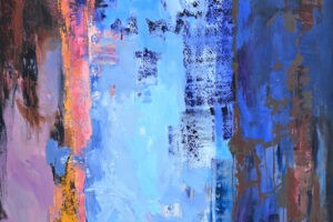 Osama Said, Through The Color Terrain #11 (2021), oil on canvas, 155 x 125 cm