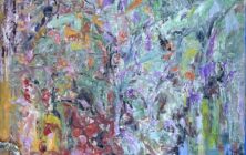 Osama Said, Through The Color Terrain #12 (2021), oil on canvas, 155 x 125 cm