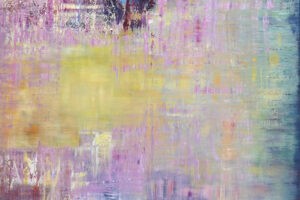 Osama Said, Through The Color Terrain #2 (2020), oil on canvas, 155 x 145 cm