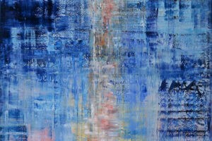 Osama Said, Through The Color Terrain #7 (2020), oil on canvas, 180 x 155 cm