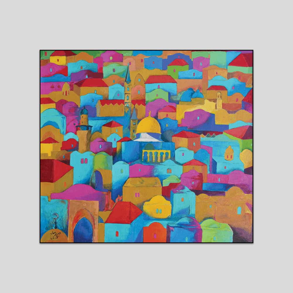 Jerusalem Canvas Print by Hosni Radwan