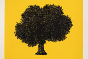 Bashar Alhroub, Olive Tree (2021), silkscreen print, 50 x 50 cm - edition of 5