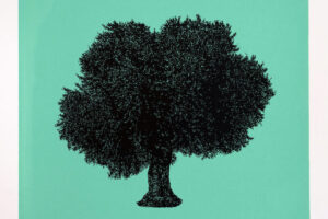 Bashar Alhroub, Olive Tree (2021), silkscreen print, 50 x 50 cm - edition of 5