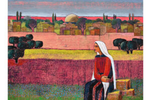 Nabil Anani, Eye on Jerusalem (2012), acrylic on canvas, 120 x 150 cm
