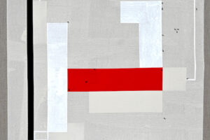 Ruba Salameh, Twin II (2021), acrylic on linen, 89 x 86 cm