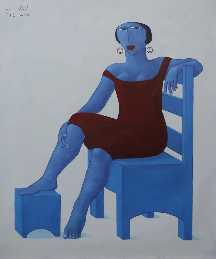 Seated Woman by Ayman Essa