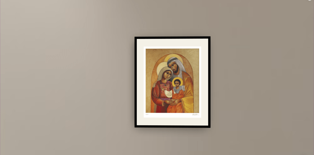 Holy Family Limited Edition Print by Sliman Mansour